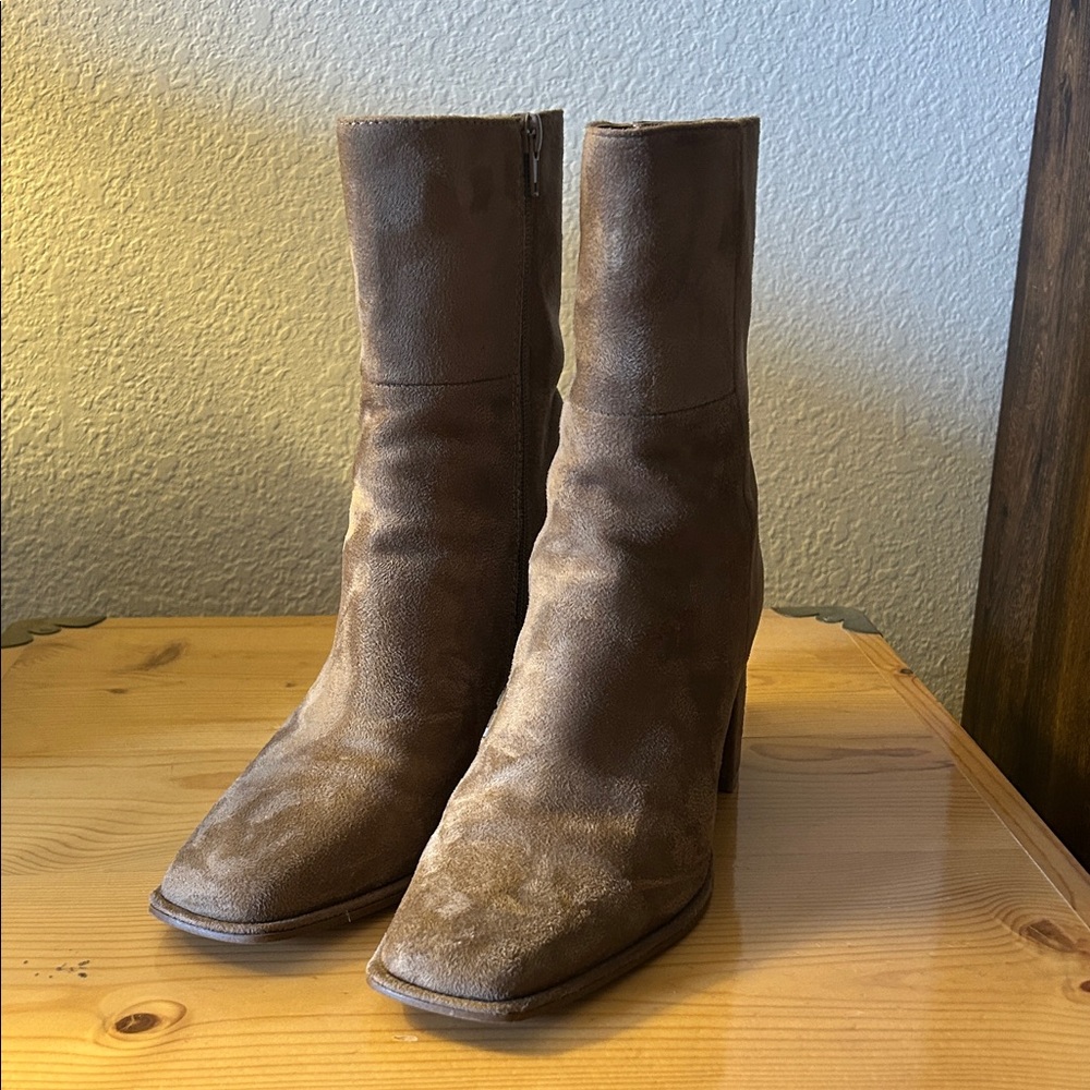 Brown Suede Women's Boots